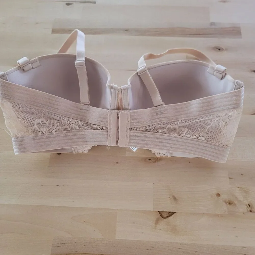 Maidenform Beige Essential Multiway Push Up Bra Sz 38c SE1102 Everyday Comfort